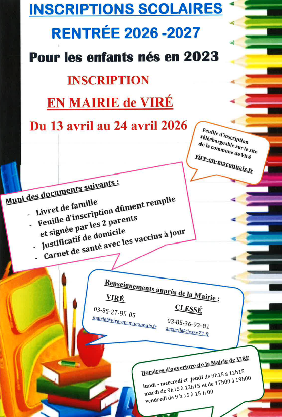 inscription école